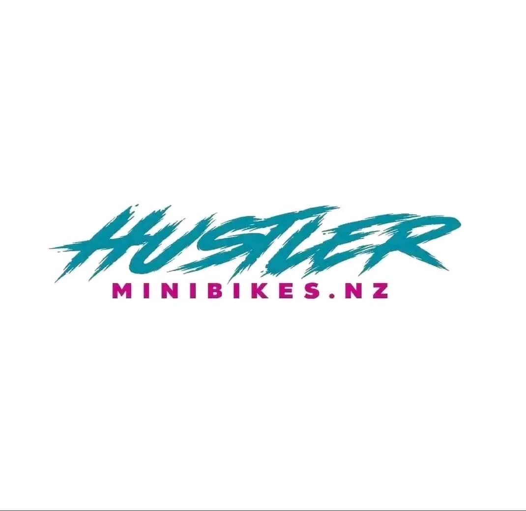 Compact motorbike logo for HustlerMiniBike.nz